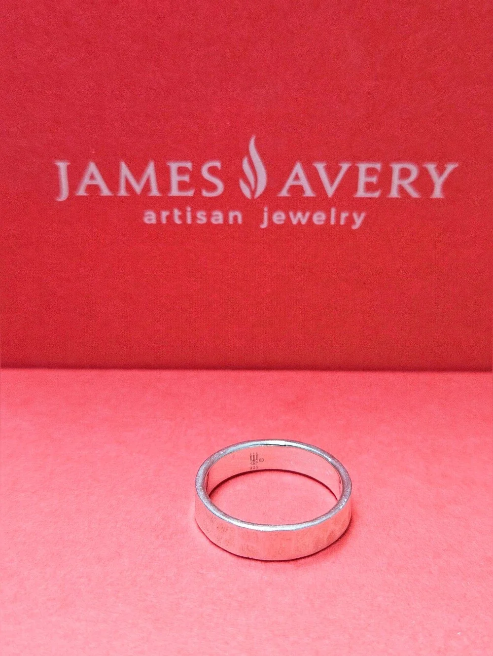 James Avery Hammeres Band Ring -Sterling Silver Size 7.5